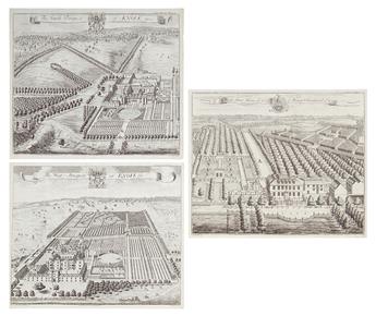 (ARCHITECTURE.) Kip, Johannes; and Harris, John. Thirteen engraved views of English estates,